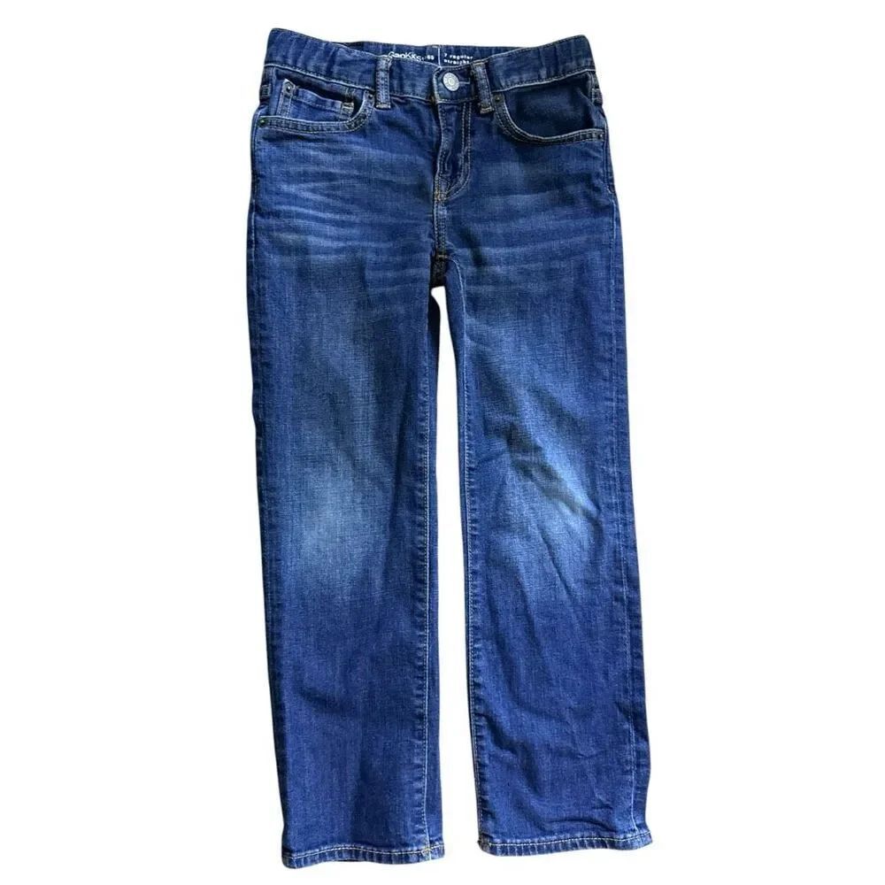 Youth Boys Gap Kids 1969 Indigo Regular Straight Leg Medium Wash Jeans - Sz 7 yr